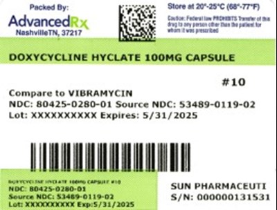 Label 1 (Doxycycline Hyclate  80425 0280 01)